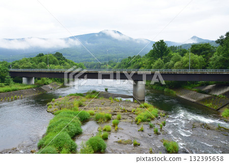 View of the JR Hokkaido Sekihoku Main Line between Engaru Station and Shirataki Station (Summer 2023) 132395658