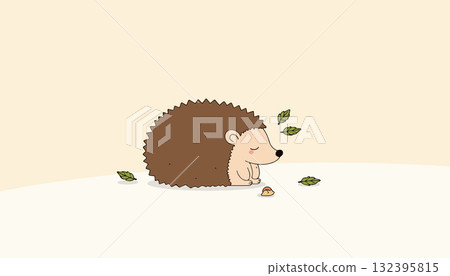 Cute Hedgehog Illustration Cute Hedgehog Illustration 132395815