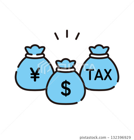 bank or money icons 132396929