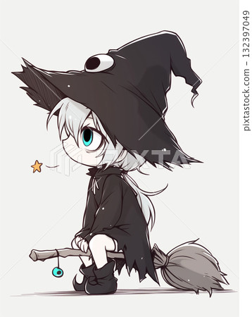 Halloween Party Halloween witches walking around looking for candy 132397049