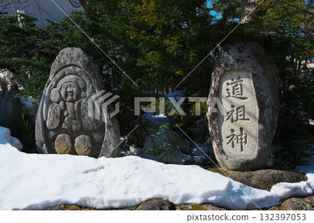Iwatake foothills, Hakuba Village, Jizo statue near the water mill 132397053