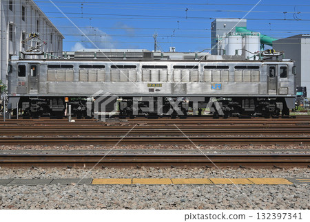 EF81 electric locomotive No. 303 (Ginkama) parked at Fukuoka Freight Terminal 132397341