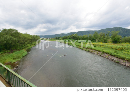 View of the JR Hokkaido Sekihoku Main Line between Nakaaibetsu Station and Ikaushi Station (Summer 2023) 132397403