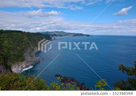 岩手縣田野畑村烏諾蘇懸崖的風景 岩手縣田野畑村烏諾蘇懸崖的風景 132398569