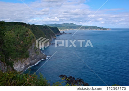 岩手縣田野畑村烏諾蘇懸崖的風景 岩手縣田野畑村烏諾蘇懸崖的風景 132398570