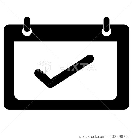 Complete event icon. Event calendar sign. Calendar symbol. flat style. Complete event icon. Event calendar sign. Calendar symbol. flat style. 132398703