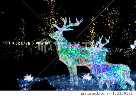 Fantastic reindeer illuminations 132399131