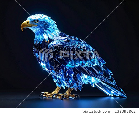 Blue crystal eagle 132399862