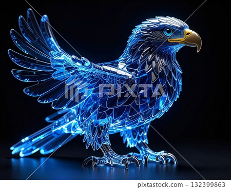 藍水晶鷹 132399863