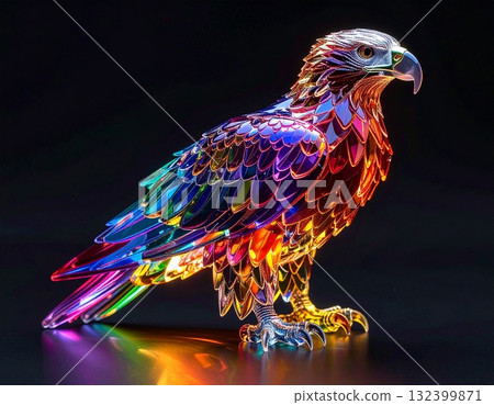 彩虹水晶鷹 132399871