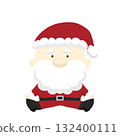 坐著的聖誕老人的插圖 132400111