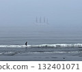 Sailboat and surfer 132401071