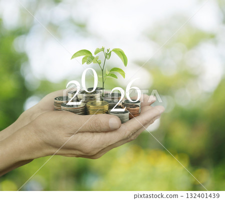Happy new year 2026 business ecological concept 132401439