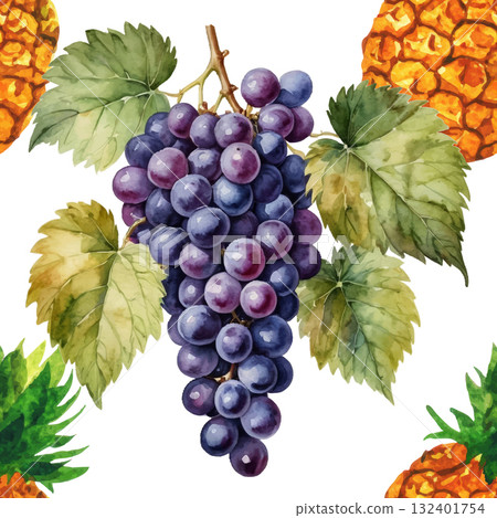 peach fruit pattern on white background 132401754