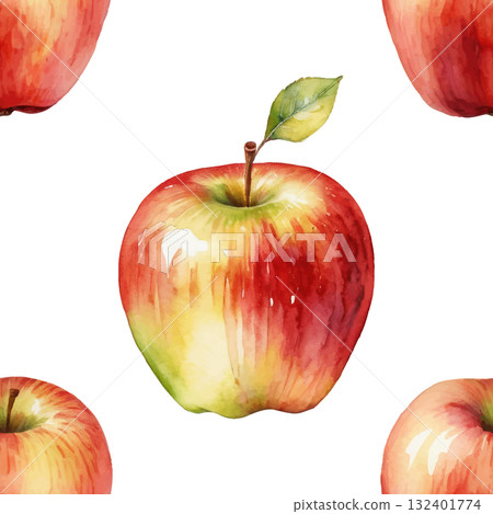 peach fruit pattern on white background peach fruit pattern on white background 132401774