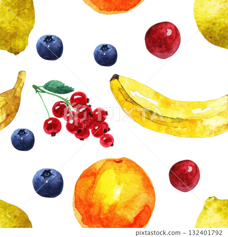 peach fruit pattern on white background 132401792