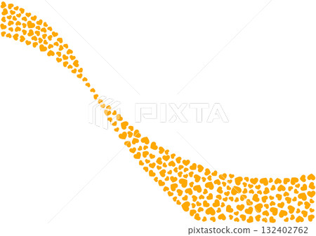 Heart pattern background Orange solid color Heart Heart pattern background Orange solid color Heart 132402762