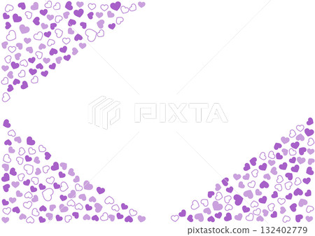 Heart pattern background Purple 3 colors Border and solid color Heart Heart pattern background Purple 3 colors Border and solid color Heart 132402779