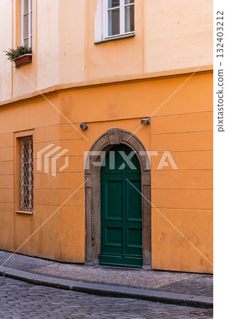 Narrow street of Old Prague Narrow street of Old Prague 132403212