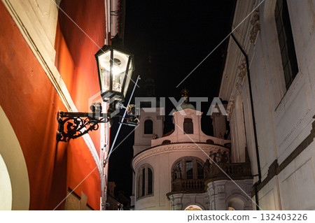 Narrow street of Old Prague Narrow street of Old Prague 132403226