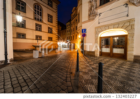 Narrow street of Old Prague Narrow street of Old Prague 132403227