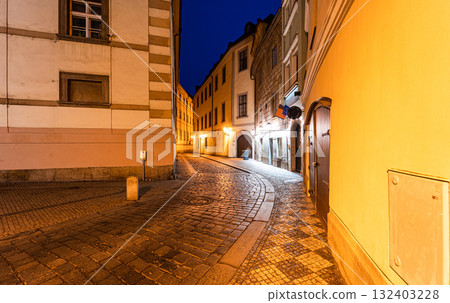 Narrow street of Old Prague Narrow street of Old Prague 132403228