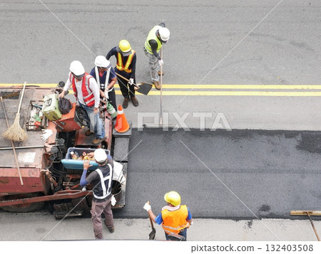 Asphalt road during the day 02 Asphalt road during the day 02 132403508