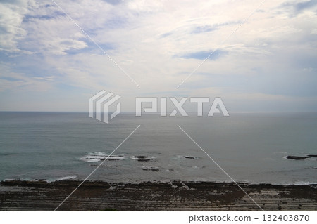Horikiri Pass, coast, sea, cloudy sky Horikiri Pass, coast, sea, cloudy sky 132403870