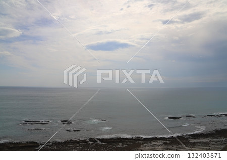 Horikiri Pass, coast, sea, cloudy sky Horikiri Pass, coast, sea, cloudy sky 132403871