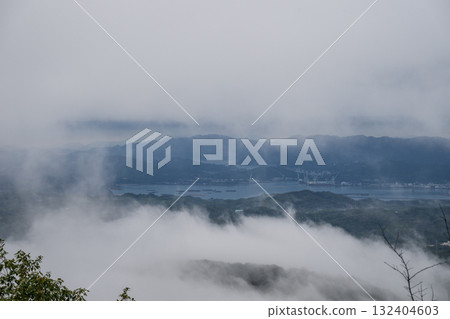 A beautiful sea view of Tomonoura in Fukuyama city, Hiroshima prefecture, Japan 132404603