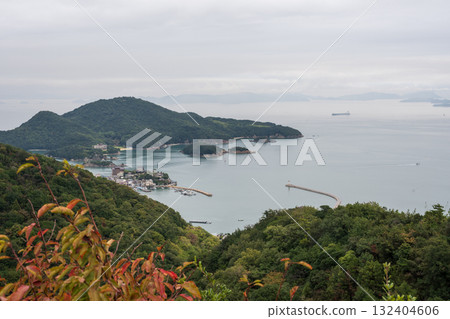 A beautiful sea view of Tomonoura in Fukuyama city, Hiroshima prefecture, Japan 132404606