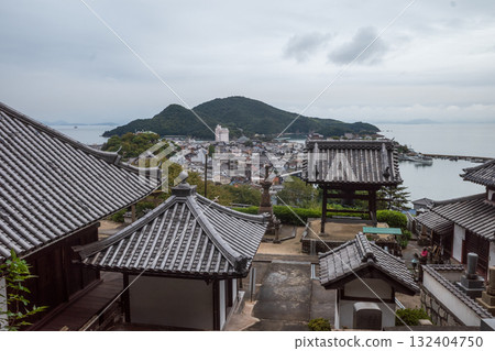 A beautiful sea view of Tomonoura in Fukuyama city, Hiroshima prefecture, Japan 132404750