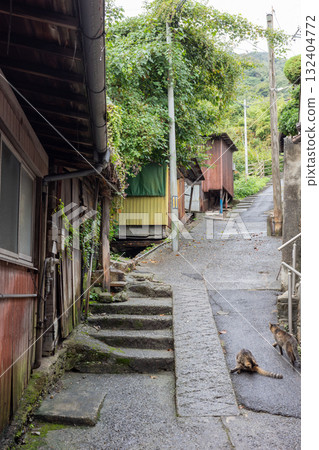 The beautiful old buildings and streets of Tomonoura in Fukuyama City, Hiroshima Prefecture, Japan The beautiful old buildings and streets of Tomonoura in Fukuyama City, Hiroshima Prefecture, Japan 132404772