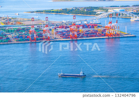 大阪夢島和龍門起重機 大阪夢島和龍門起重機 132404796