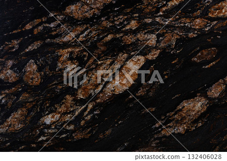 Black Magma granite texture in strict dark color, natural background. 132406028