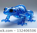 藍色透明蜥蜴 132406506