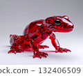 紅色透明蜥蜴 132406509