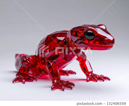 紅色透明蜥蜴 紅色透明蜥蜴 132406509