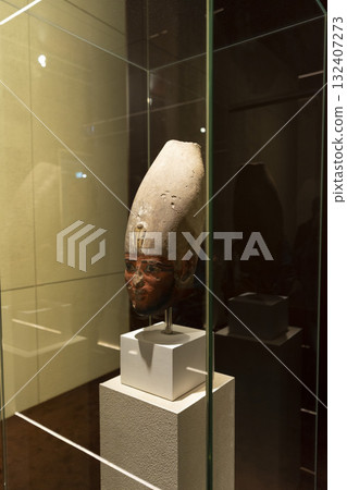 Head of Pharaoh on display at the National Gallery of Victoria in Melbourne, Australia 132407273