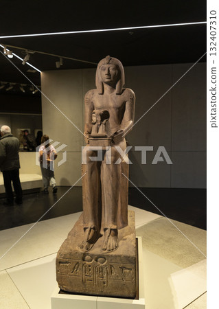 Statue of Pharaoh on display at the National Gallery of Victoria in Melbourne, Australia Statue of Pharaoh on display at the National Gallery of Victoria in Melbourne, Australia 132407310