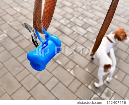 Pet Excrement Bags on a Leash 132407356