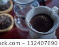 Coffee preparation paper drip Coffee preparation paper drip 132407690