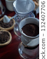 Coffee preparation paper drip Coffee preparation paper drip 132407706