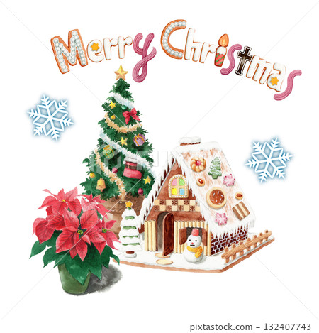 模擬水彩聖誕圖案牆 Hexenhaus 模擬水彩聖誕圖案牆 Hexenhaus 132407743