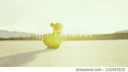 A delicate sculpture stands gracefully in soft lighting during the late afternoon. The sun casts a warm glow, enhancing the serene atmosphere and highlighting intricate details of the piece. A delicate sculpture stands gracefully in soft lighting during the late afternoon. The sun casts a warm glow, enhancing the serene atmosphere and highlighting intricate details of the piece. 132407810