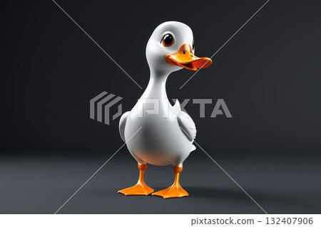 卡通鸭子形象素材 卡通鸭子形象素材 132407906