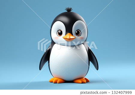 可爱卡通企鹅形象 可爱卡通企鹅形象 132407999