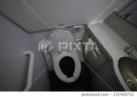 Airplane toilet 132408732