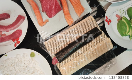 sushi as japanesse gourmet asian food 132408858