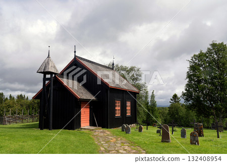 Wooden chapel in Handol near Are Wooden chapel in Handol near Are 132408954